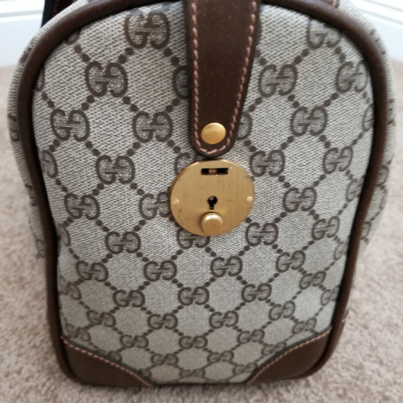 Firm Price! Vintage Gucci Early Boston with lock - Picture 8 of 9